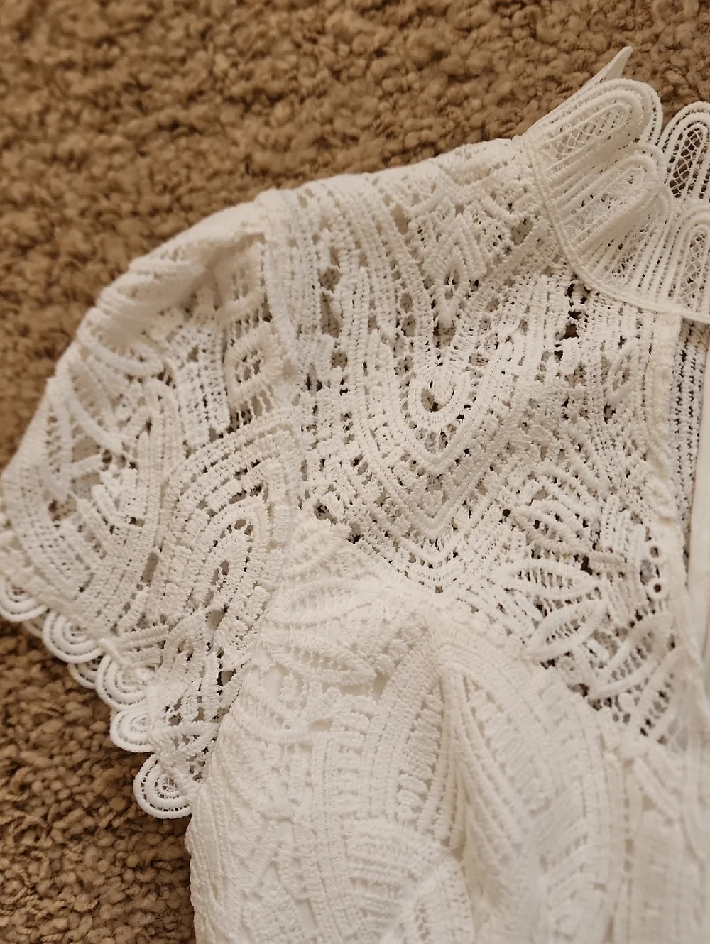 White House Black Market White Lace Dress - Picture 3 of 9